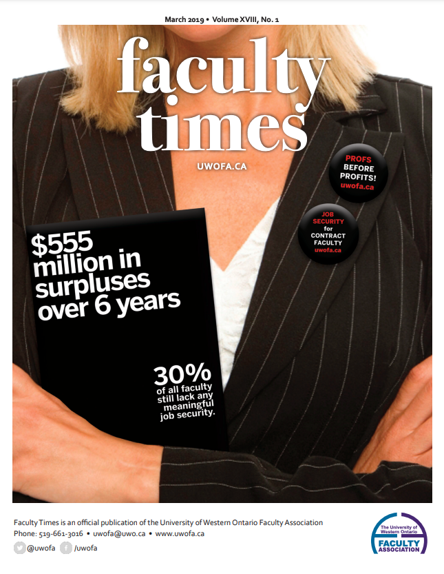 Faculty Times magazine cover 2019